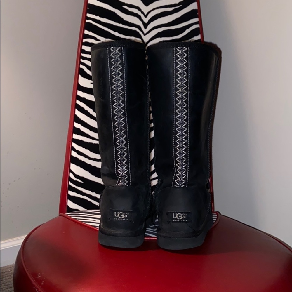 Leather tall Uggs